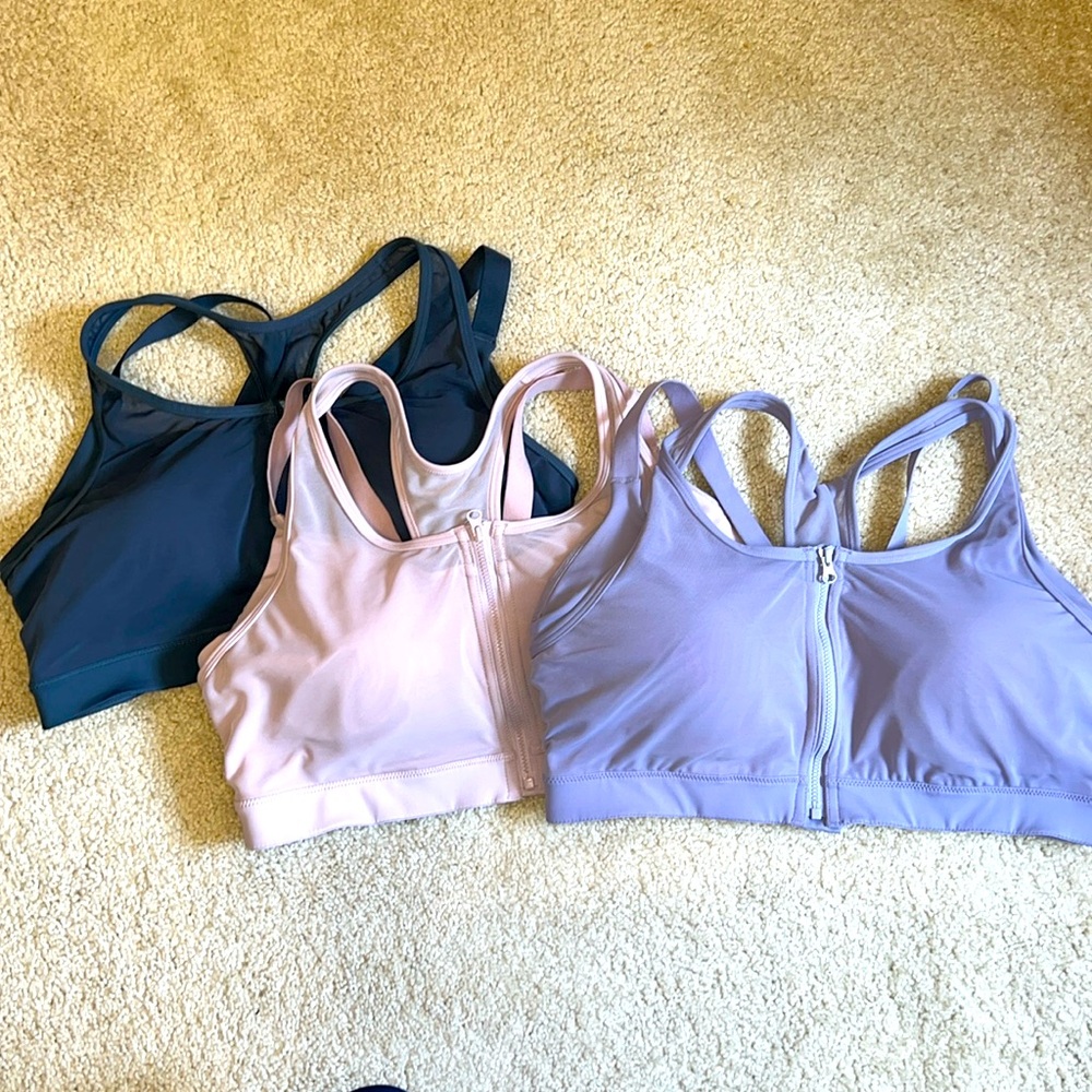 COPY - YVETTE High Impact Zip Front closure SportsBra- price is for 1